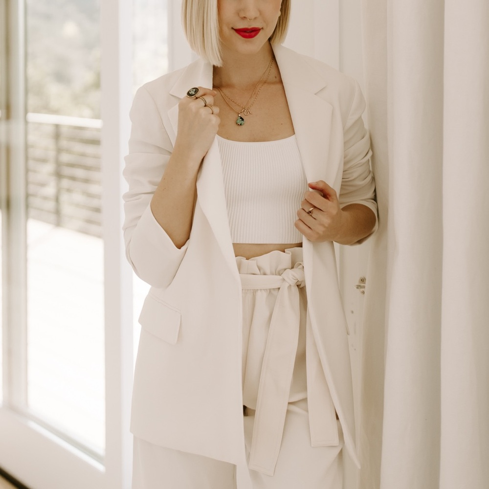 Aritzia Wilfred Esteli Belted Blazer